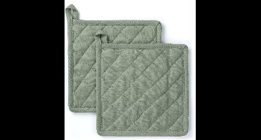 Byrklund Pannenlap Stay Cold - 2x 20x20 - 100% Katoen - Jade