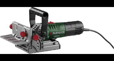 PARKSIDE® Lamellendeuvelfrees 900 W - Freesmachine - Toerental: 11000tpm - Freesdiepte: max. 20mm - Inbegrepen accessoires: 1 freeszaagblad, 1 extra handgreep, 1 adapter voor externe stofafzuiging, 1 vuilopvangzak, 1 hoogteaanslag, 1 tweegaatssleutel