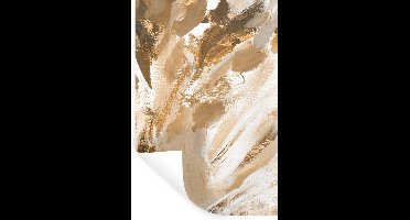 Muurstickers - Sticker Folie - Verf - Goud - Luxe - 20x30 cm - Plakfolie - Muurstickers Kinderkamer - Zelfklevend Behang - Zelfklevend behangpapier - Stickerfolie