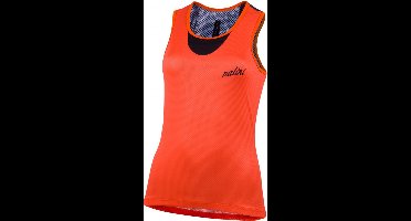 Nalini - Dames - Fietsshirt - Mouwloos - Wielrenshirt - Zwart - Oranje - TANK TOP LADY - M
