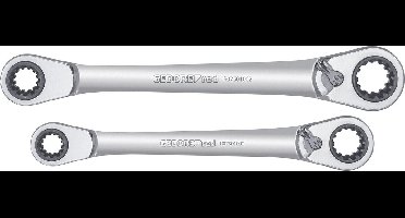 Gedore RED R07501002 3300900 Dubbele ringsleutelratelset 2-delig