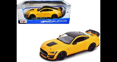 2020 Mustang Shelby GT500 modelauto 1:18 geel