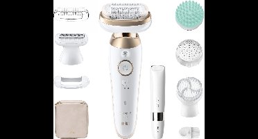 Braun Silk·épil 9 Flex SkinSpa - Epilator met Ladyshave opzetstuk - type 9-481 3D - Wit/Goud