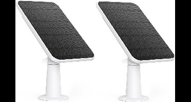 eufy Security zonnepaneel 2-pack - Geschikt voor alle eufyCams - 3W - Bundelvoordeel