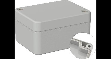 TRU COMPONENTS TC-9065436 Outdoorbehuizing 65 x 50 x 35 Polycarbonaat Grijs-wit (RAL 7035) 1 stuk(s)