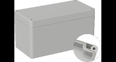 TRU COMPONENTS TC-9065516 Outdoorbehuizing 160 x 80 x 85 Polycarbonaat Grijs-wit (RAL 7035) 1 stuk(s)