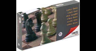 Cayro - Magnetische Schaak en Dam Set - 2 Spelers - Geschikt vanaf 7 Jaar