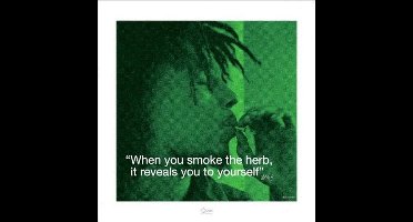 Pyramid Poster - Bob Marley Iquote Herb - 40 X 40 Cm - Multicolor