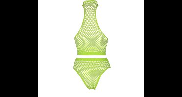 Shots - Ouch! OU833GLOOS - Turtle Neck and High Waist Slip - Green - XS/XL