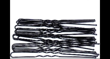 Schuifspelden - U Spelden - zwart per 15 stuks.