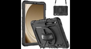 Just in Case tablet Hoes geschikt voor Samsung Galaxy Tab S9 / S9 FE / S10 FE / S10 Lite - Shockproof Case met Screenprotector - Zwart