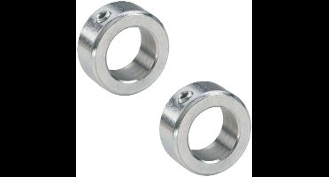Stelring + binnen zeskant bout verzilverd 20,2 mm 2st