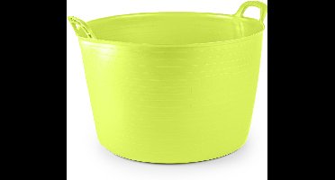 Plasticforte Flexibele kuip of emmer - groen - 75 liter - stevig kunststof - 58 x 55 cm - Afvalbak - Wasmand - Opbergmand - Extra groot