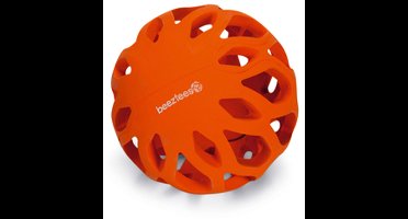 beeztees - bal voor honden - dog fun stuff bal - +- 11 cm - rood - hier houdt ieder hond van