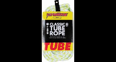 18 Meter 6P Classic Tube Rope – Sleep Touw voor Funtube / Towable Tube – 6-Persoons Tow Rope – Wit/Geel
