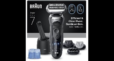 Braun Series 7 Elektrisch Scheerapparaat - SmartCare Center - +3 Opzetstukken - 72-G7865CC - Grijs - Scheerapparaat voor mannen