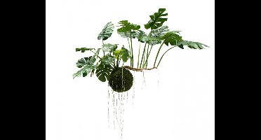 Silk-ka kunstplant- hangplant- Monstera- groen - groot- hangkunstplant