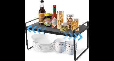 Boraboi® Uitbreidbaar Keukenrek en Keukenkastorganizer voor Optimaal Ruimtegebruik in Huis