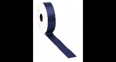 Donkerblauw Satijnlint| zeer luxe kwaliteit |6 mm / 50 mtr.