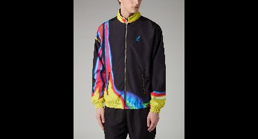 Australian Archive print jasje reversible Fuel Zwart -Maat S