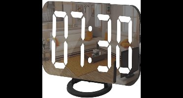 Digitale wekker met spiegelglas