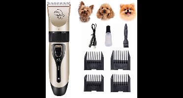 Hondentrimmer met accessoires Zwart/Goud