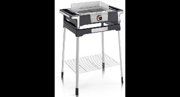 Severin PG 8118 DigitalBOOST S 3000 W Grill Electrisch Kookunit Zwart, Zilver
