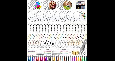 292-Delig Knutselpakket met 30 Karabijnhaak Sleutelhangers, 30 Transparant Plexiglas Plaat, 30 Hangers, 30 Kwastjes, 20 Oorbelhaak - Foto Keychain, Oorbellen, Sieraden Maken - Knutselen voor Meisjes, Jongens, Volwassenen - Sleutelringen Sleutellabels