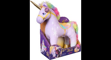 Unicorn Academy - Light-Up Wildstar-knuffel van 38 cm met geluid en gloei-effecten - Eenhoornknuffeldier - Eenhoornspeelgoed