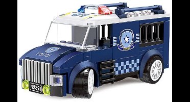 Wange 2891 citycar - politie - gevangenenbus - bouwen - 99 pcs - 6+