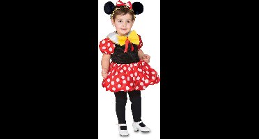 Witbaard Verkleedjurk Minnie Mouse Rood/wit 2-delig Mt 92/104