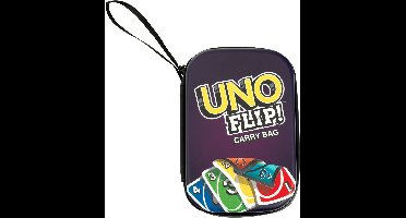 Theo Klein UNO Flip draagtas - 11x3.5x15.5 cm - UNO kaarten niet inbegrepen - paars geel