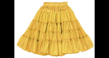 Petticoat/Onderrok/Tutu Deluxe 3-lagig - Geel - One Size