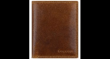 bugatti Leren portemonnee Savona Upright Wallet With Flap 8CC Cognac Lichtbruin