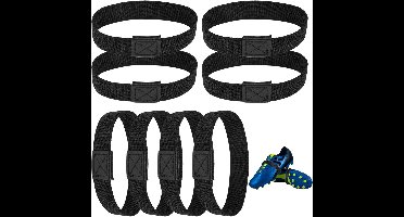 Zeynomax - Voetbalschoenen Veters Fixeerband - Set van 8 stuks - Duurzaam rPET - Sterke Bevestiging - Scheurvaste Fixatie - Strikken voorkomen - Schoenband-Sluitvakken