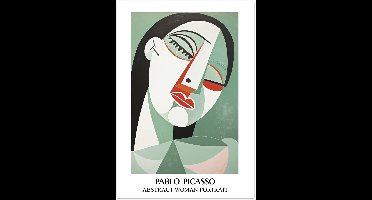 Pablo Picasso - Abstract woman portrait poster A4 21x29.7 cm