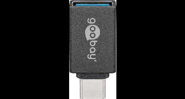 Goobay 51595 tussenstuk voor kabels USB A USB C Grijs