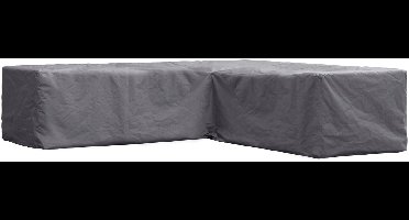 Perel Buitenhoes voor tuinset, grijs, L-vormig, 250 cm x 250 cm x 70 cm