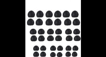 Siliconen oorkussens Geschikt voor in-ear hoofdtelefoons van 4,5-6 mm, 3 maten, 18 paar