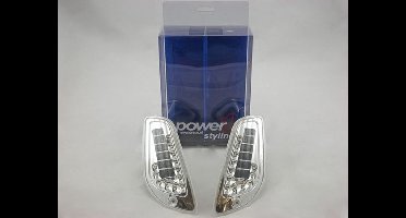 Power1 Knipperlichten Vespa LX / LXV / S - LED Audi look dagrijverlichting - transparant