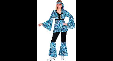 Mandala Dance Hippie Jaren 60 Blauw - Vrouw