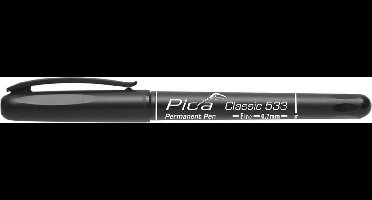 Pica 533/46-1 Classic Permanent Pen - Rond - Zwart - 0,7mm
