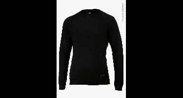 Newport Heren - Zwart ronde hals Katoenen trui | Maat L