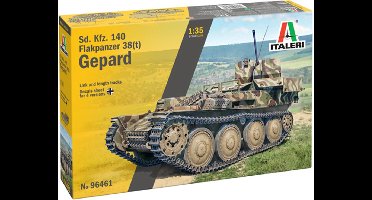 Italeri Modelbouwpakket Militaire voertuigen - 96461 Sd. Kfz. 140 Flakpanzer 38(t) Gepard - Tank Plastic - 1:35 - Modelbouw