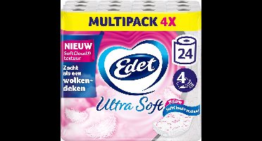 Edet Ultra Soft Toiletpapier - 4-laags - 24 rollen - Voordeelverpakking