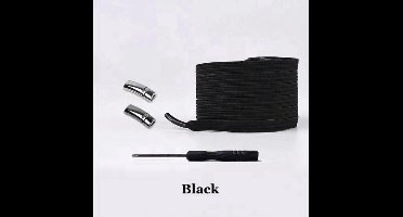 New Age Devi - Magnetische-schoen-veters - voor-elke-schoen - zwart - schoenveters - schoenveter