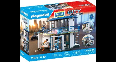 PLAYMOBIL Action Heroes: Politiebureau met Onderzoekskamer - 71874