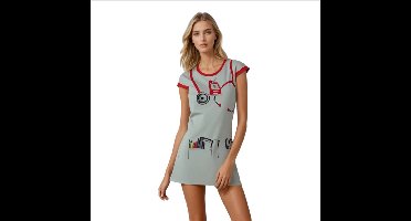 Sexy Verpleegsterskostuum voor Vrouwen – Witte Roleplay Jurk met Muts – Large – Lingerie Outfit