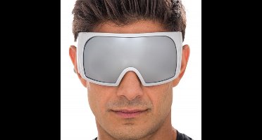 Partybril met Zilveren Frame en Spiegelglazen