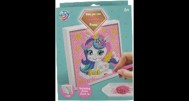 Moxy - Maak je eigen Diamond painting schilderij inclusief lijstje - Unicorn